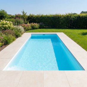 PP Pool med Skimmer Caribic - Rektangul&aelig;r - Hvid